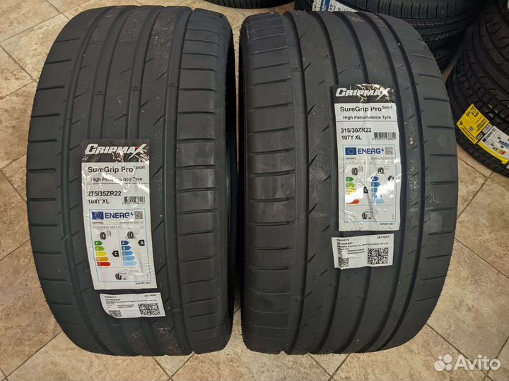 Gripmax SureGrip Pro Sport 275/30 R22 и 315/30 R22 104Y