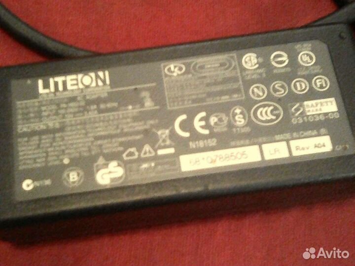 Блок питания Liteon 19v/3.42a (Acer)