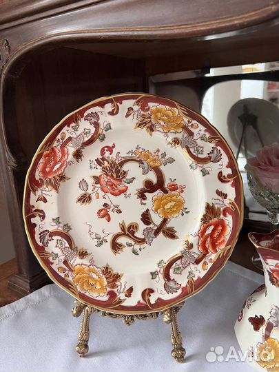 Mason's кувшин и блюдо винтаж фарфор