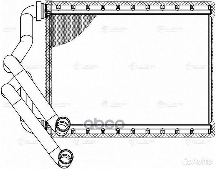 Радиатор отопителя LRh 0850 luzar
