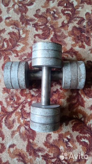 Продаю гантели, по 7кг каждая. Разборные