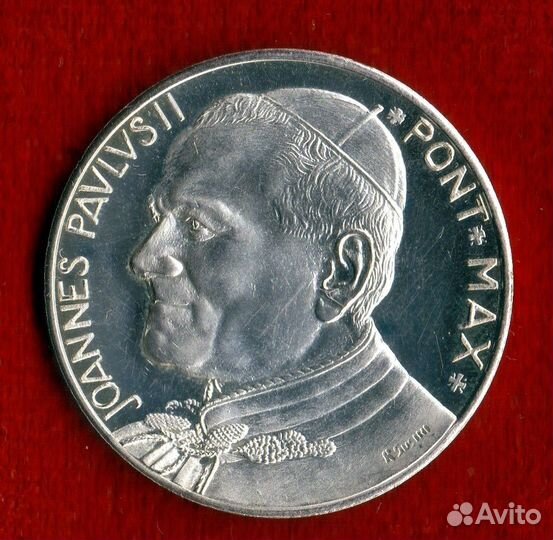 Медаль Жетон Ватикан Иоанн Павел II Серебро