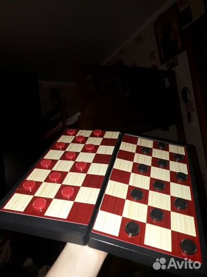 Шахматы шашки нарды 3 в 1
