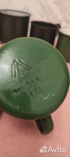 Кружка эмалированная СССР Лысьва кмк ркка