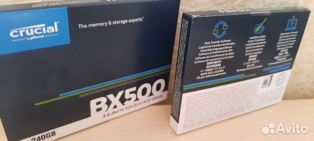 SSD Накопитель Crucial BX500 240GB новый