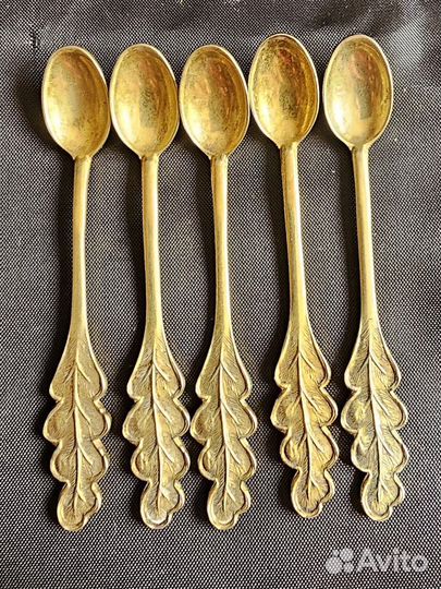 Серебрянные ложечки для соли / горчицы