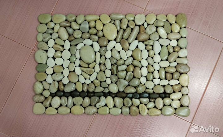 Коврик из морской гальки home