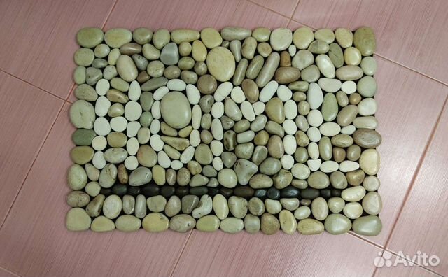 Коврик из морской гальки home