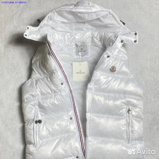 Белая жилетка Moncler (Арт.42360)