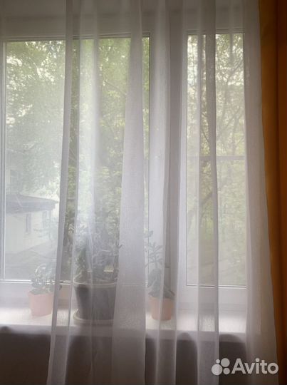 Тюль лён новый готовый 3м, 4м