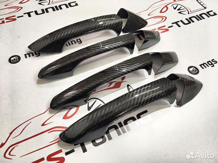Накладки на ручки карбон Mercedes