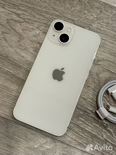 iPhone 14, Starlight, 128GB (94 аккум, Идеал,2Sim)