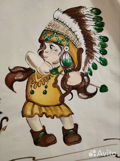 Вигвам - девочка индеец