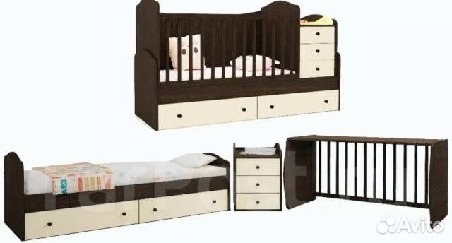 Продам детскую кровать трансформер с маятником