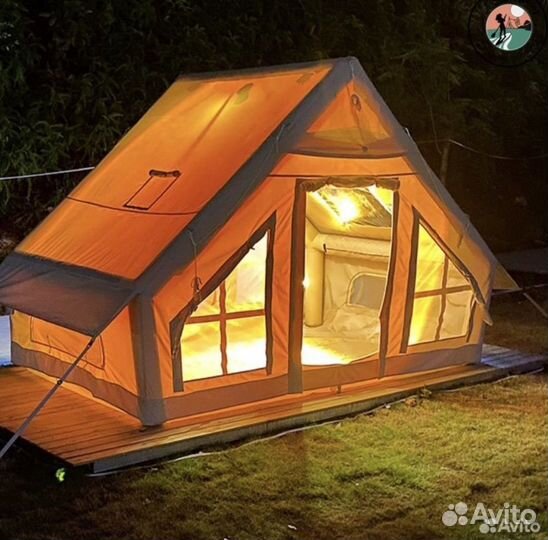 Палатка-дом на надувном каркасе 6-х местная
