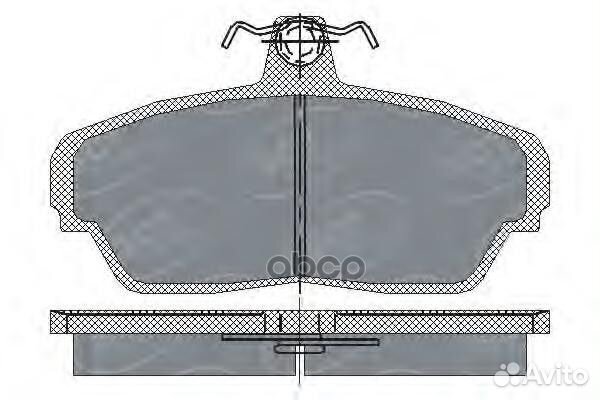 Колодки тормозные газ перед. SP187 SCT