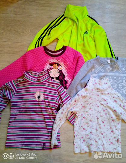 Детские вещи пакетом для девочек 104 110