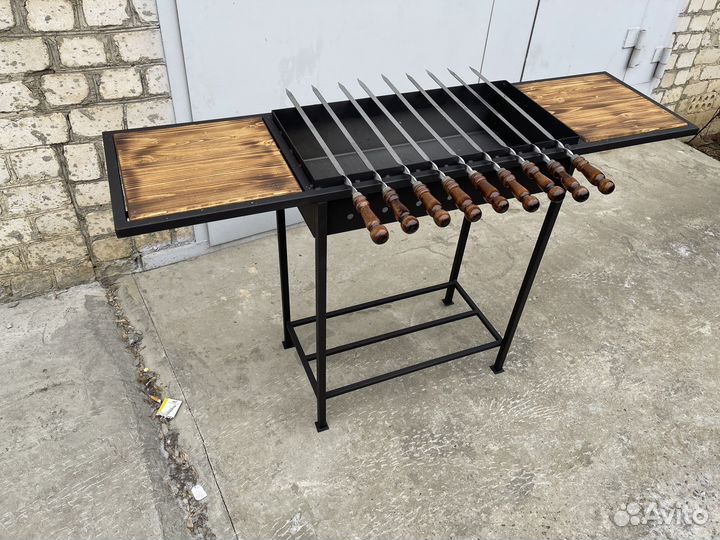 Мангал «Лофт» с боковыми полками