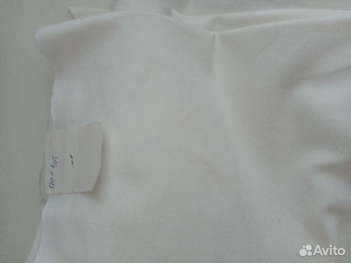 Ткань трикотаж хб белый бежевый и другие отрезы