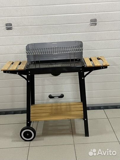 Барбекю прямоугольный на колесах