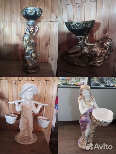 Статуя девушка с кувшинами девушка с чашей