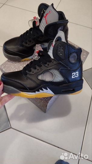 Кроссовки Nike air Jordan 5,кожа,р.35-41