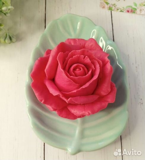 Мыло подарочное ручной работы Роза/Пион/Кролик