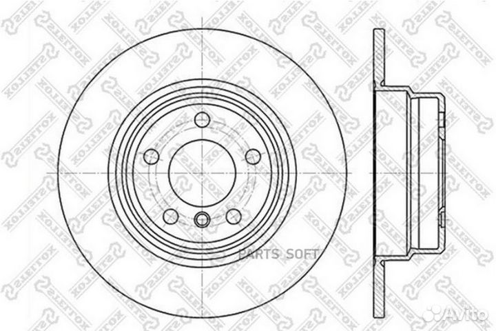 Stellox 60201548SX 6020-1548-SX диск тормозной зад