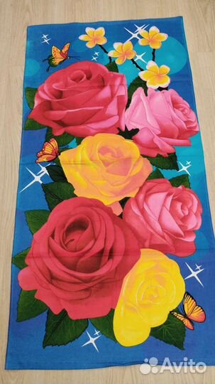 Полотенца большие Цветы