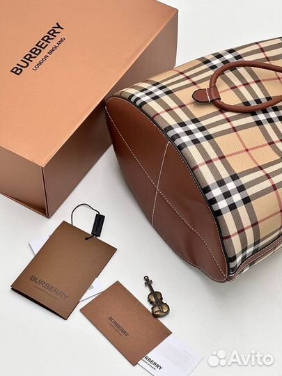 Сумка рюкзак натуральная кожа burberry