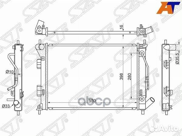 Радиатор Hyundai Creta 15-20 / Elantra 10-16