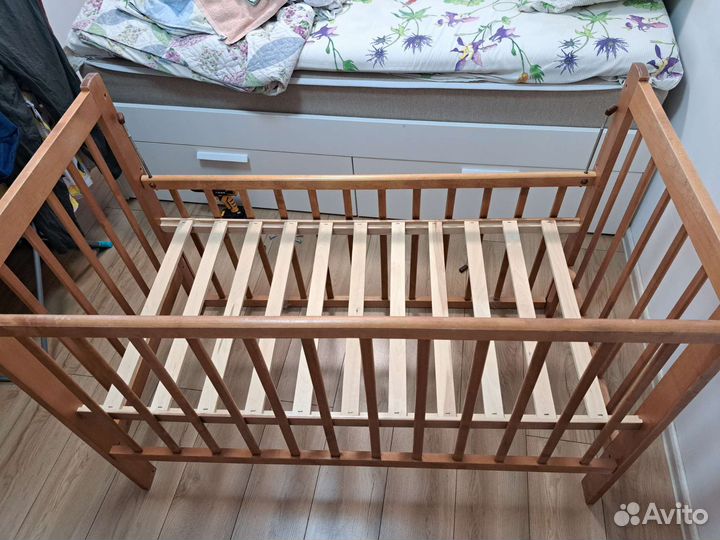 Детская кроватка с матрасом икеа