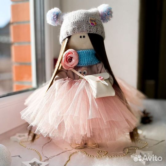 Текстильная интерьерная кукла ручной работы