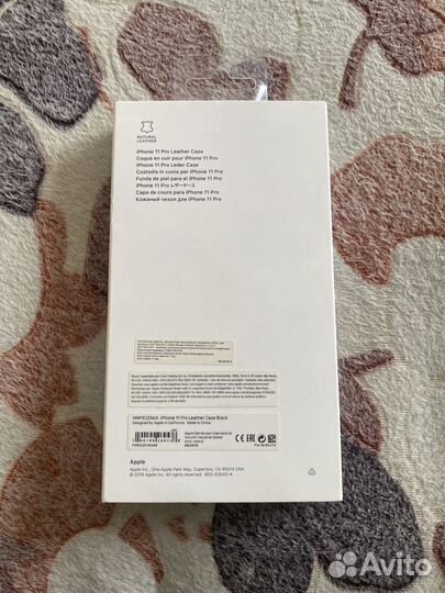 Чехол на iPhone 11 pro кожаный оригинал