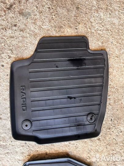 Коврики резиновые Skoda rapid лифтбек