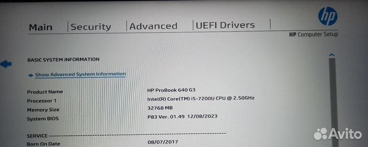 Ноутбук HP ProBook 640 G3