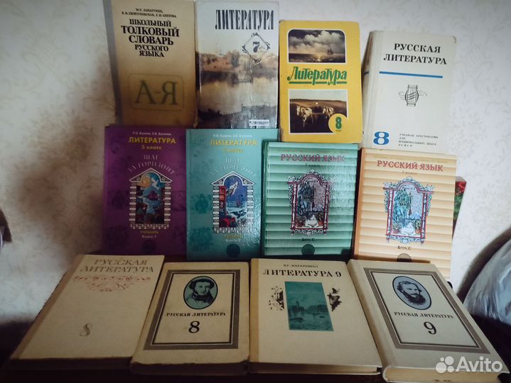 Учебники, пособие по русскому языку и литературе