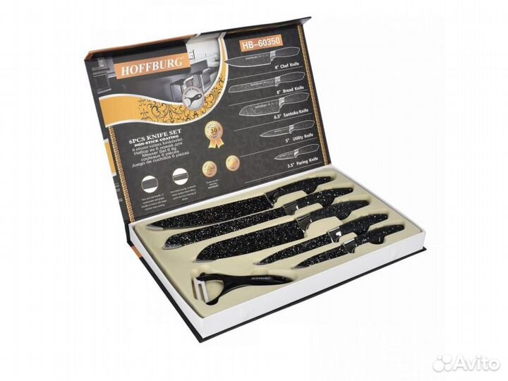 Ножи 6 предметов в подарочной коробке