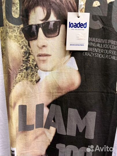 Liam/Oasis.новая хлопковая футболка. L