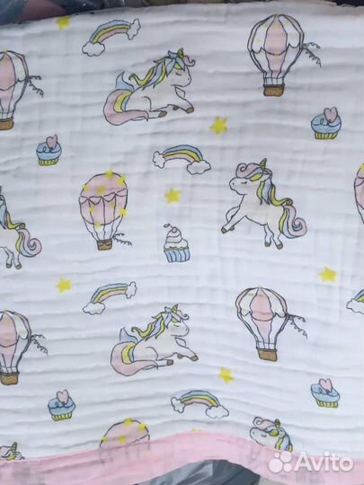 Муслиновый плед детский