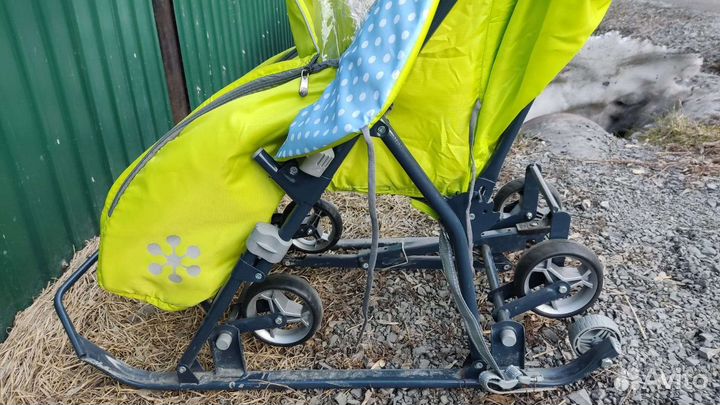 Детские санки коляска ника