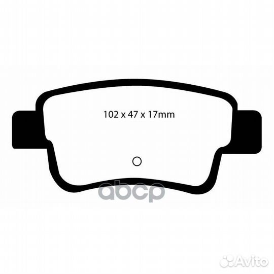 Накладки тормозные DP21599 EBC Brakes