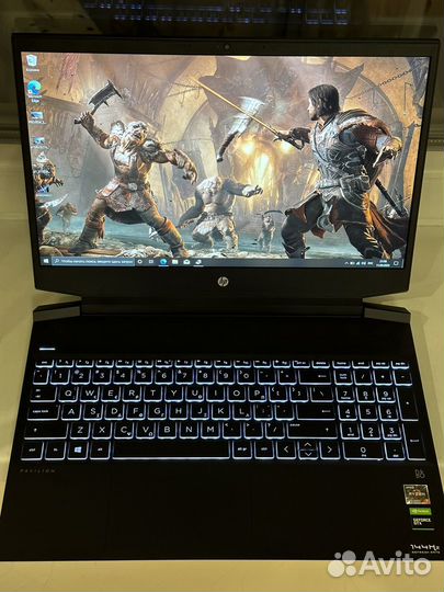 Мощный игровой ноутбук hp/144hz/8 ядер 2022