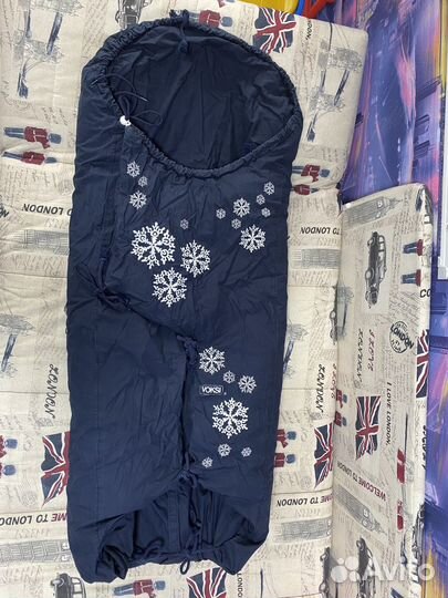 Конверт зимний в санки