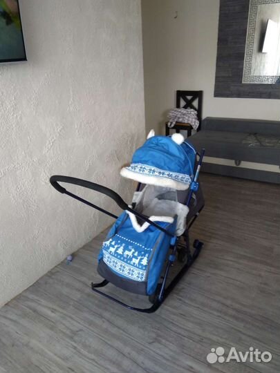 Детские санки коляска Ника