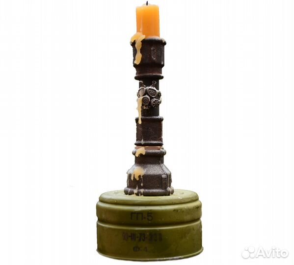 Лофт подсвечник ручной работы Сталкер