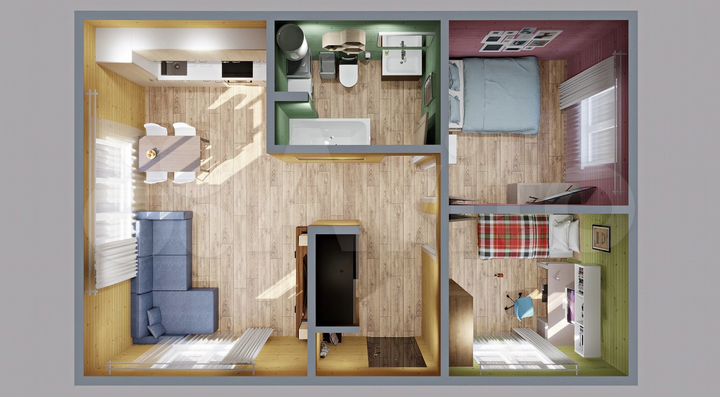 Дом 50 м² на участке 4,2 сот.