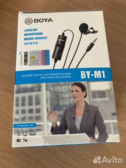 Петличный микрофон boya by-m1