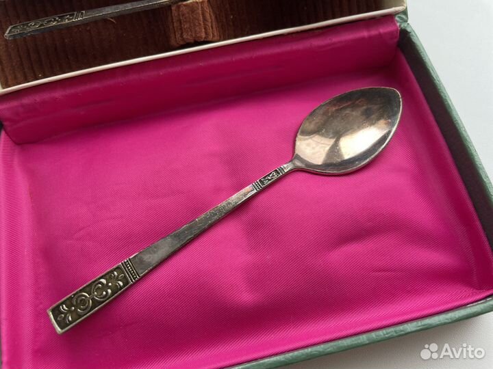 Мельхиоровые чайные ложки СССР