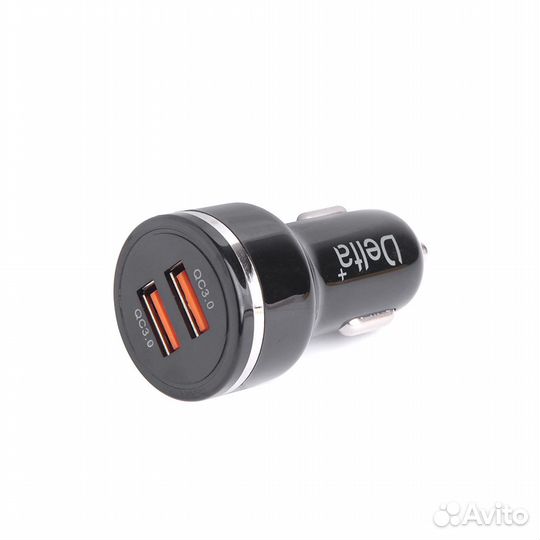 Автомобильный адаптер ETL-2QC3A, 36Вт, 2USB, QC3.0